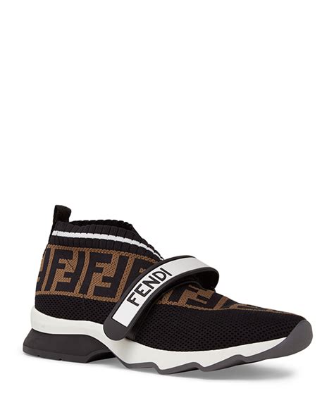 fendi ff low sock sneakers|Fendi knit high top sneakers.